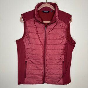 Rhoback Fulton Performance Vest Mens Medium Full Zip Vest Lightweight Quilted